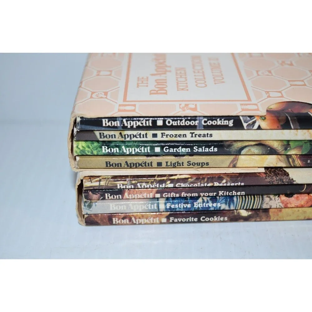 Vtg 8 pc BON‎ APPETIT Kitchen Collection Homestyle Cooking Cookbooks lot 1980's